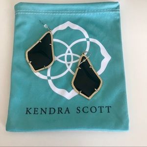 KENDRA SCOTT ALEX EARRINGS BLACK & GOLD
